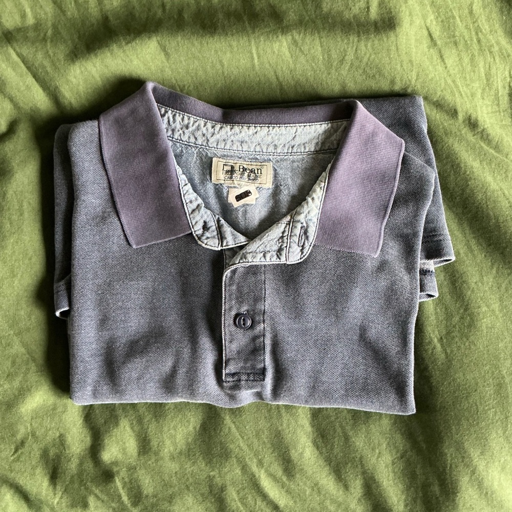 Gray Polo Shirt LL Bean